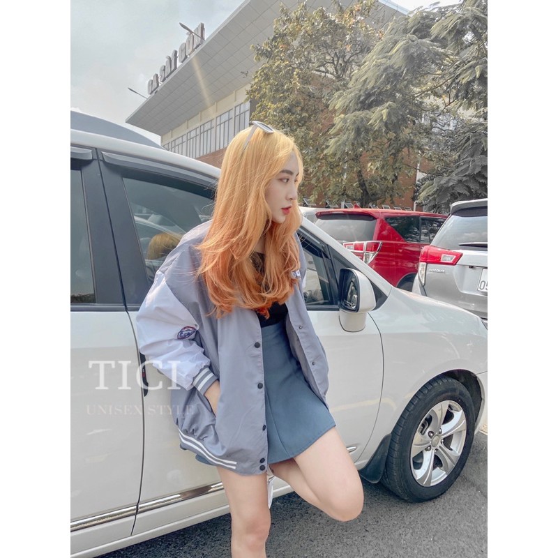 Áo Bomber BADGE❤️Form Rộng Unisex Nam/Nữ (Chất Dù 2 Lớp Siêu Xịn,Mịn) MÀU XANH/ĐEN❤️[FREESHIP] | BigBuy360 - bigbuy360.vn