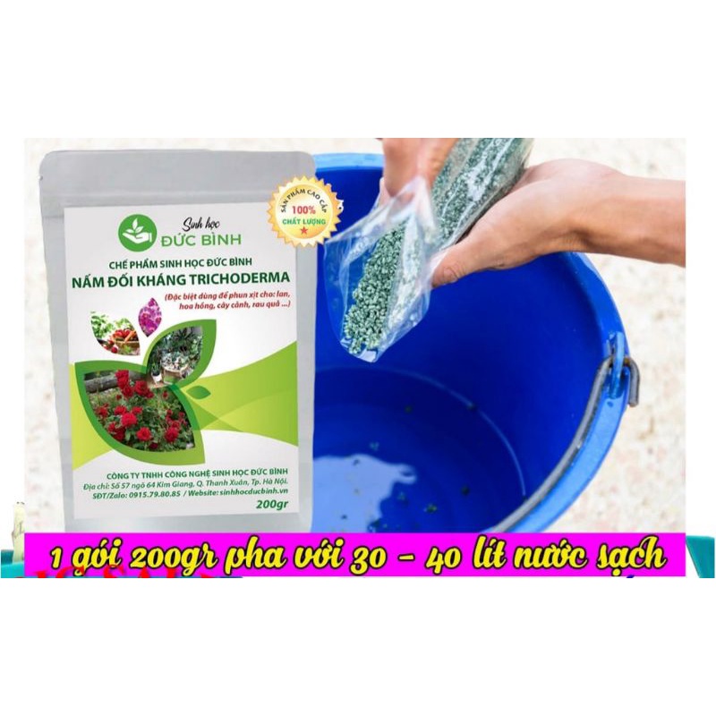 Chế phẩm sinh học Trichoderma Đức Bình gói 200gr
