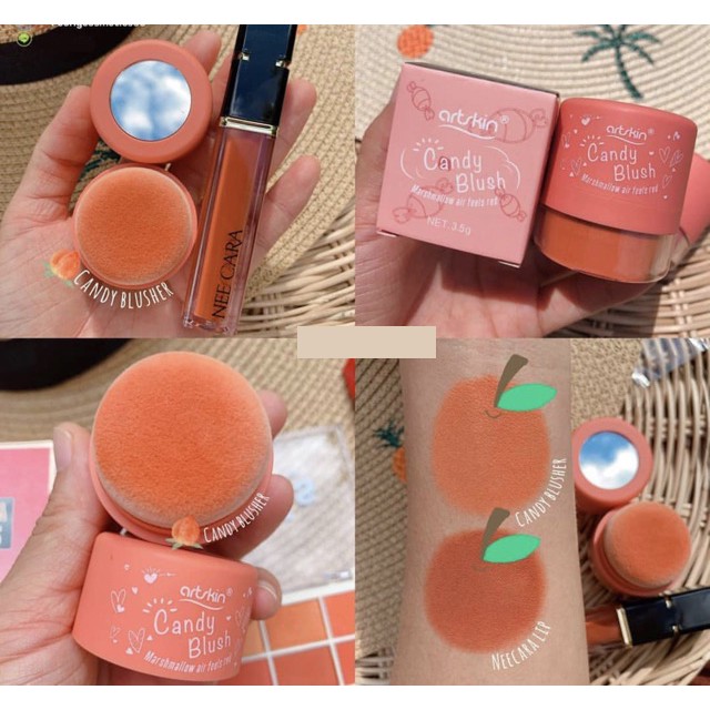 Má Hồng Dạng Bột Artskin Candy Blush (kèm bông phấn + gương) | BigBuy360 - bigbuy360.vn