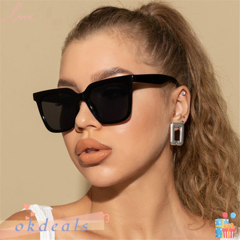 Kính Mát Hình Chữ Nhật Nhiều Màu Chống Tia UV400 Phong Cách Cổ Điển Thời Trang 2022 Cho Nữ