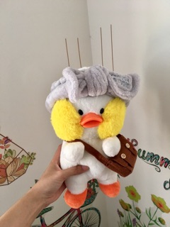 Vịt bông lalafanfan 2 phụ kiện