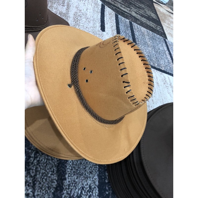 Mũ cao bồi ,mũ đua ngựa chuẩn đẹp loại 1 có dây rút thiết kế đẹp