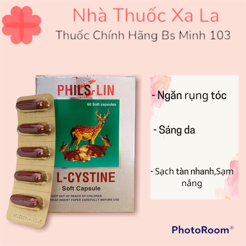 Viên uống L-CYSTINE PHIS-LIN Giảm Rụng Tóc Đẹp Da Lão Hoá