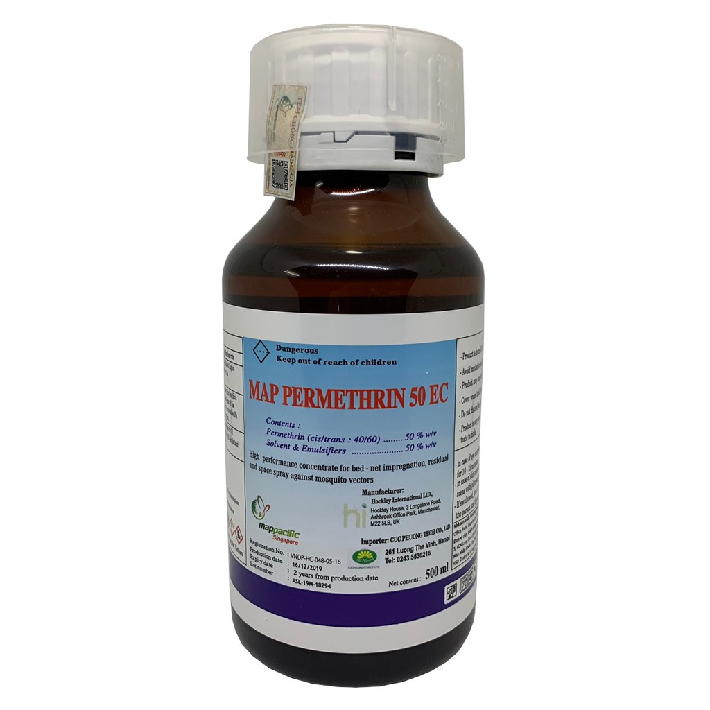 Thuốc diệt muỗi côn trùng Map Permethrin 50 EC