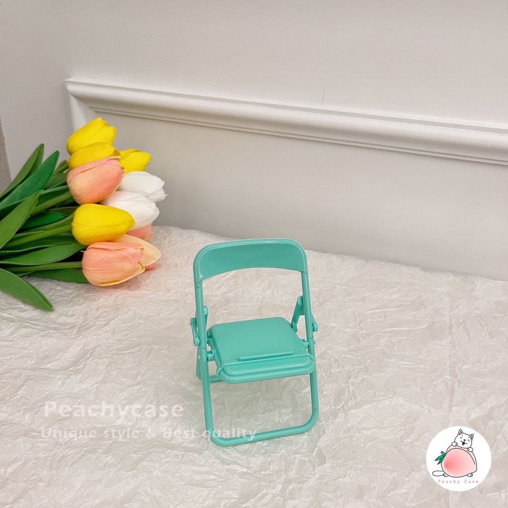 Giá Đỡ Điện Thoại/Máy Tính Bảng Thiết Kế Ghế Ngồi Dễ Thương Có Thể Điều Chỉnh Gấp Gọn