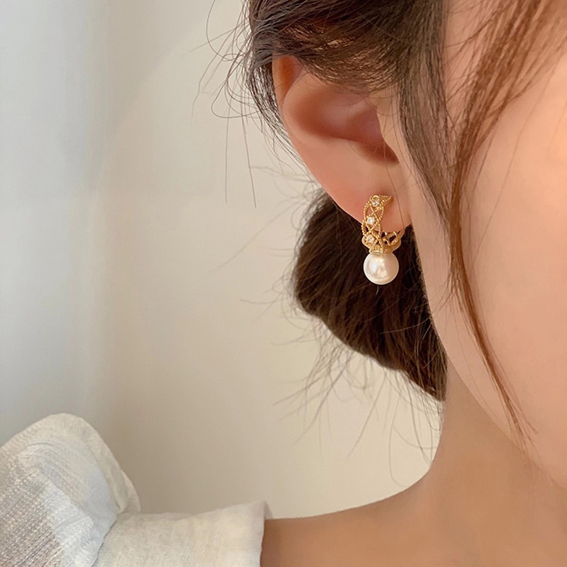 Bông Tai Mạ Bạc 925 Thiết Kế Sang Trọng Thời Trang