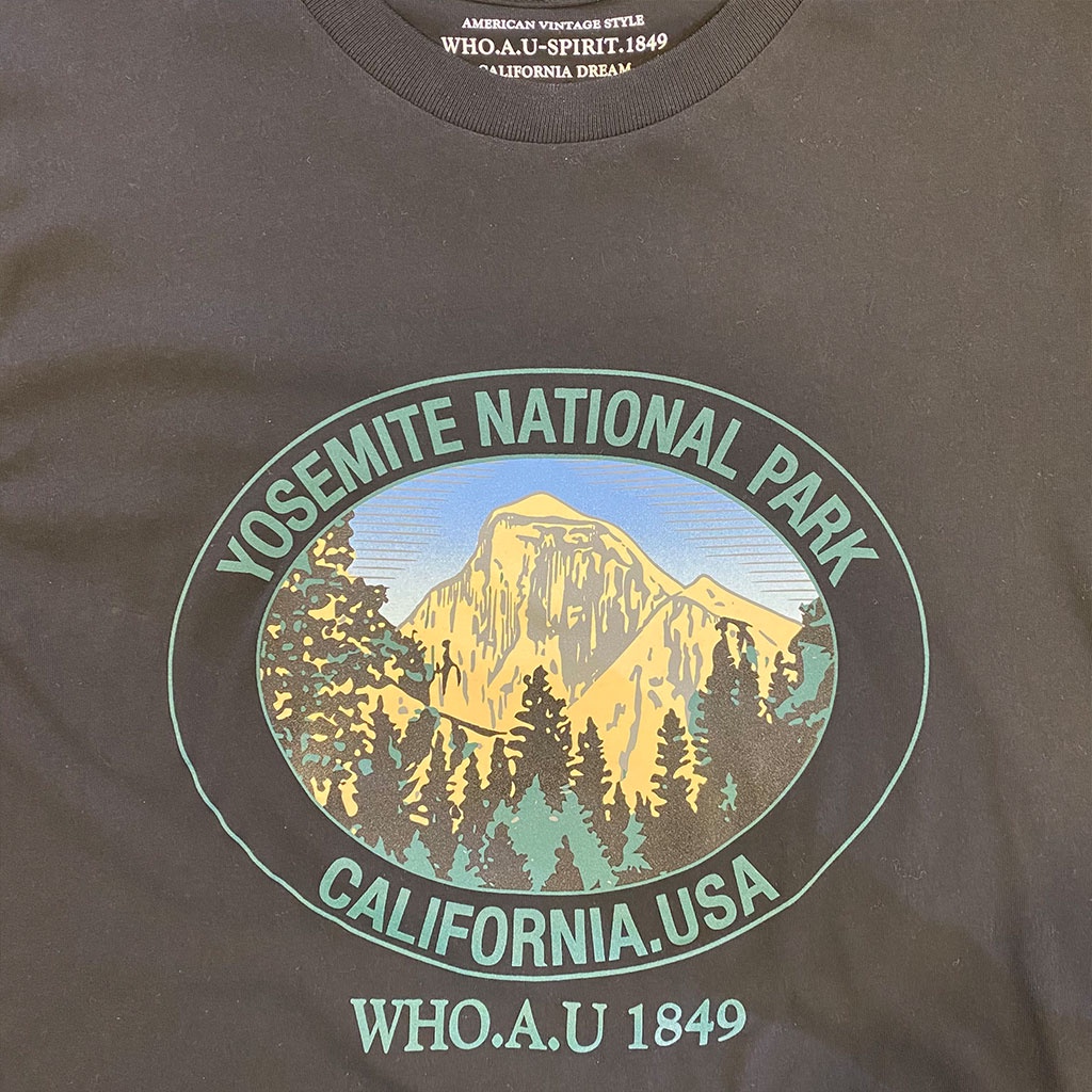 Áo thun WHO.A.U YOSEMITE WHRPBB681U/ WHRPB2547U in hình công viên quốc gia YOSEMITE