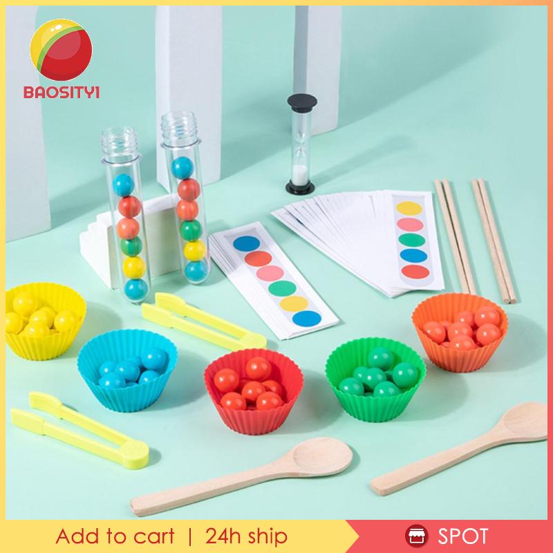 [Baosity1] Đồ Chơi Ống Nghiệm Thử Nghiệm Hạt Luyện Tư Duy Logic Cho Bé Trai Và Bé Gái