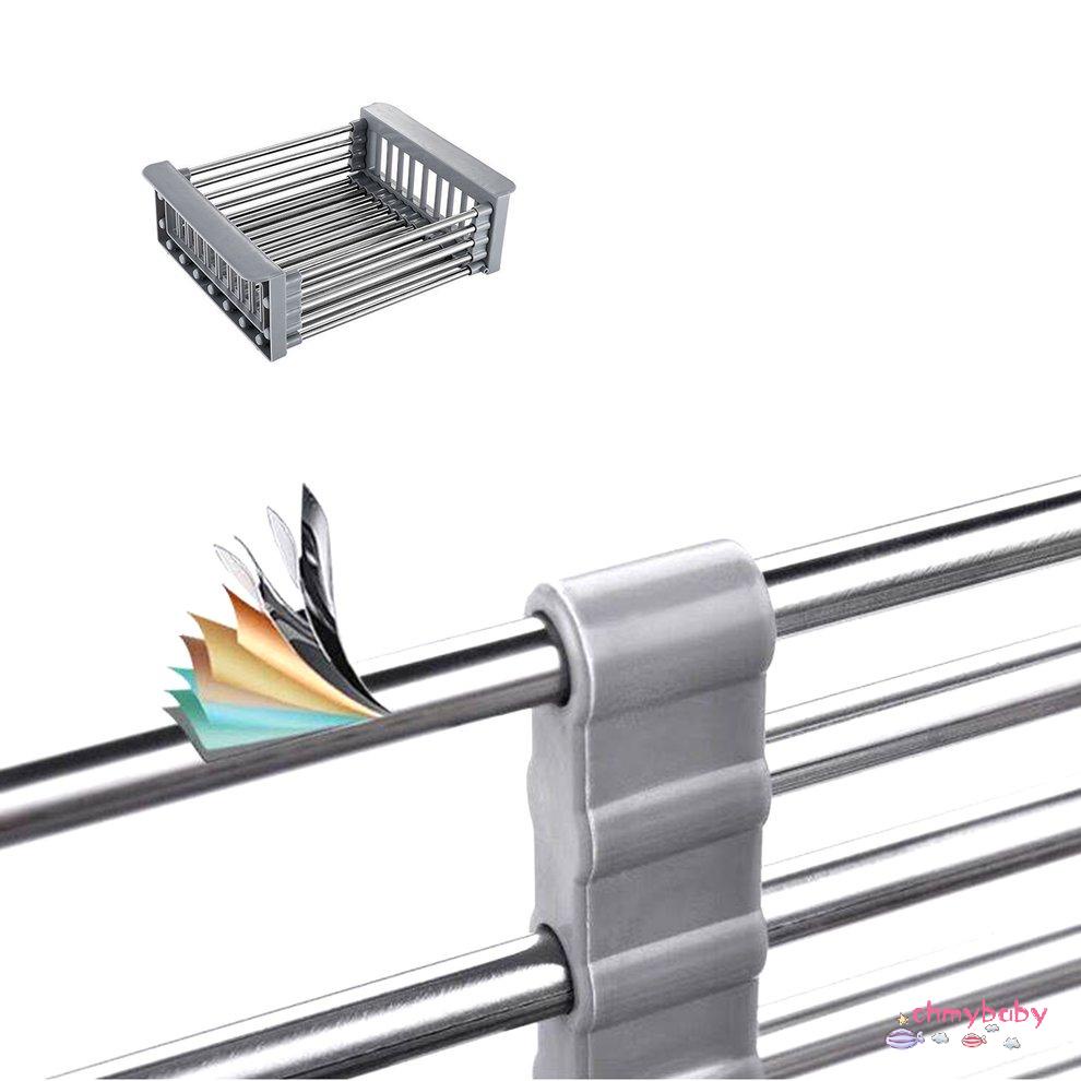 Chậu rửa chén Thoát nước Rổ Rổ Rổ Tổ chức nhà bếp Giá để chén đĩa bằng thép không gỉ [8/13]