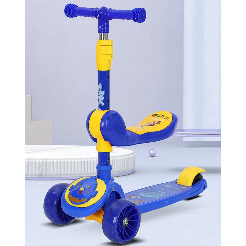 Xe Scooter, Xe Trượt Cho Bé Bánh Có Đèn ,Có Nhạc, có ghế 3 in 1 - HCM