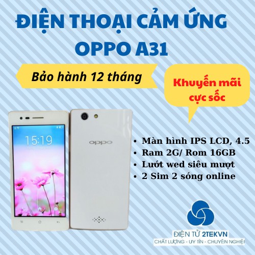 [Sỉ] điện thoại Oppo Neo5 A31 2sim Ram 1G/8G Chính hãng, chiến PUBG/Liên Quân TikTok FB Zalo ngon