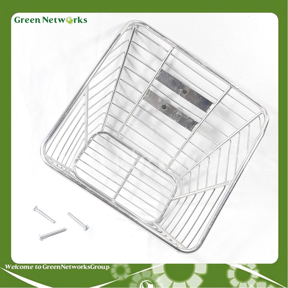 Rổ trước inox gắn xe Sirius GreenNetworks