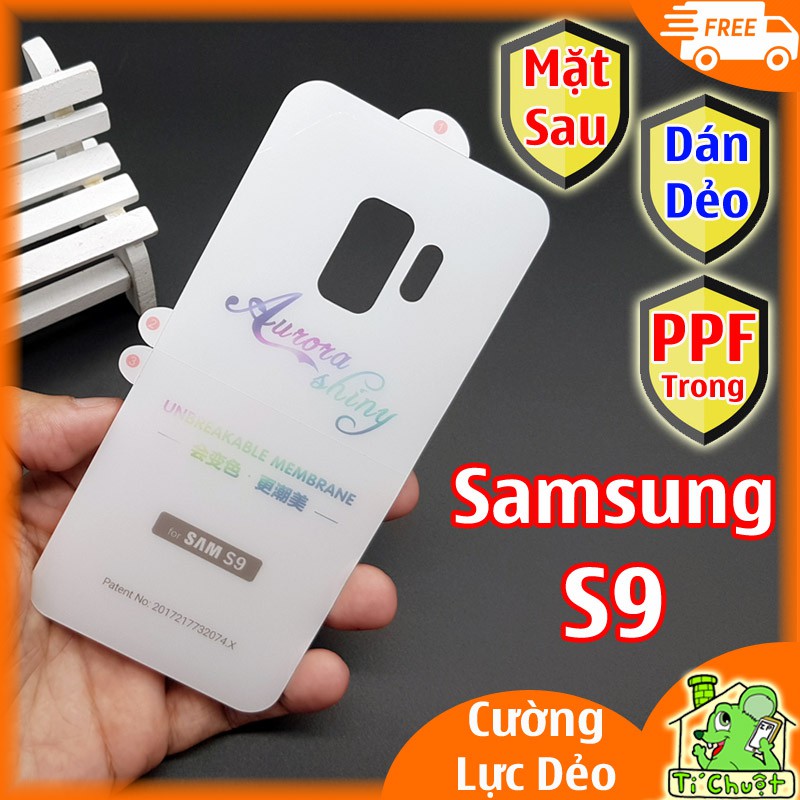 [Mặt Sau] Dán Dẻo PPF Samsung S9 Cường Lực Dẻo Trong Suốt