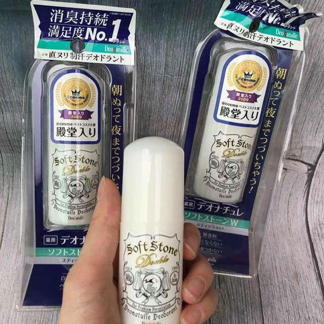 Lăn nách đá khoáng Nhật Bản Soft Stone Crystal Stone