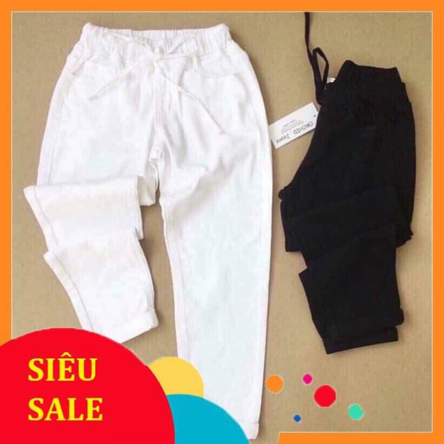 Quần baggy Kaki Basic 2 màu đen trắng