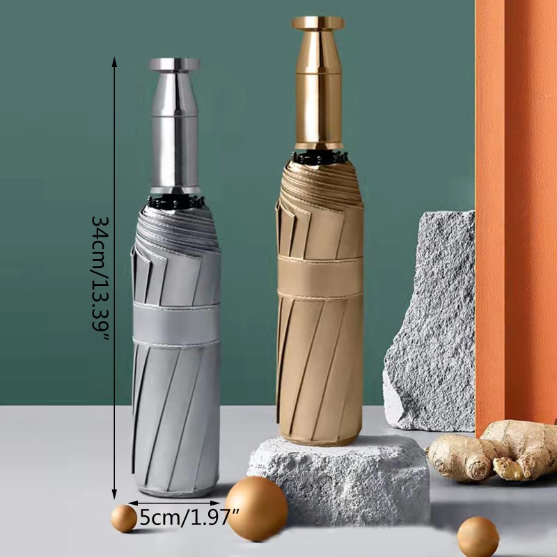 Dù Gấp Tự Động 10 Khúc Bằng Titan Chống Mưa Nắng Tiện Dụng