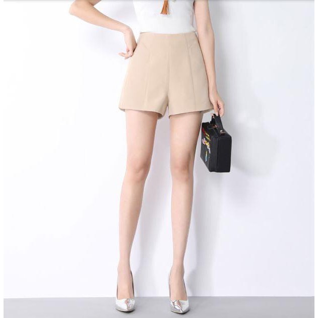 Quần short cạp cao khóa sườn | BigBuy360 - bigbuy360.vn
