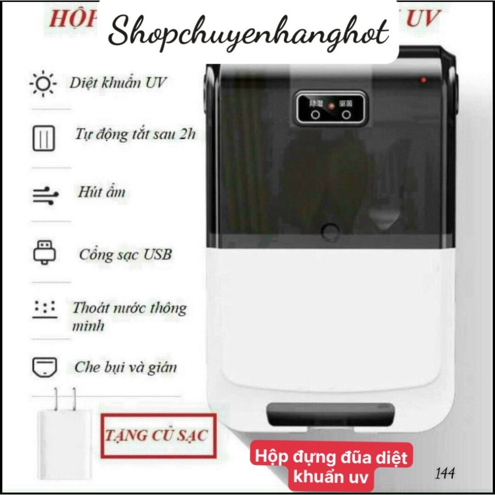 Hộp sấy đũa thìa khử khuẩn chống ẩm mốc 🍀FREESHIP🍀 Máy sấy và khử khuẩn đũa thìa cao cấp