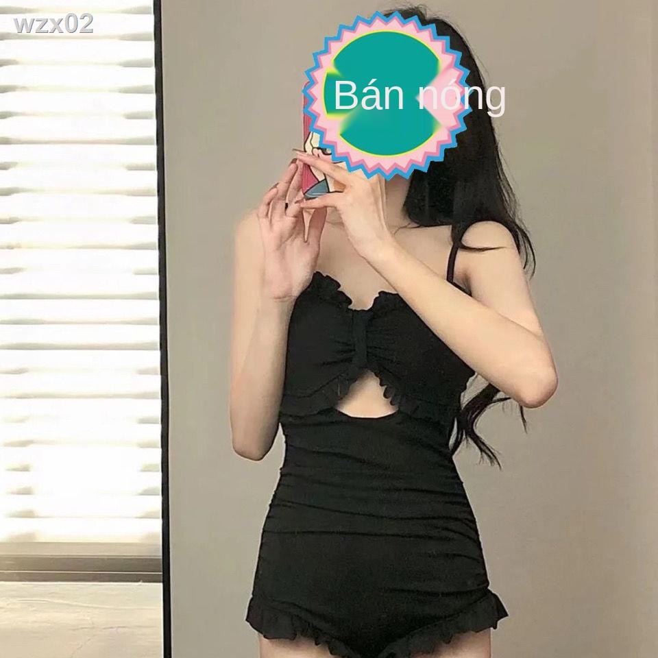 Phụ nữ Áo tắm Màu đen Che Bụng Mỏng Gầy Gợi Cảm Dây Rỗng Một Mảnh Bảo Thủ Boxer Wave Ren Sinh Viên < | BigBuy360 - bigbuy360.vn