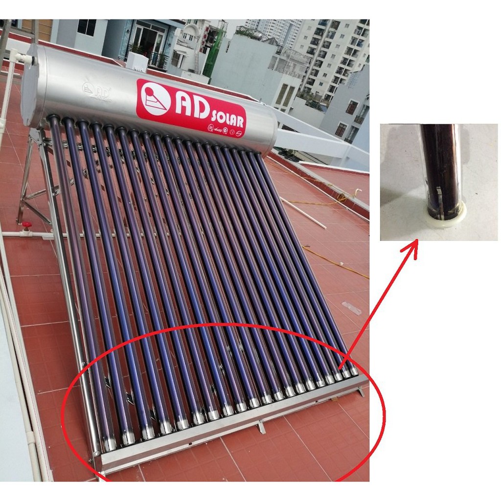 Chén nhựa đỡ ống thủy tinh phi 58 dùng cho máy  nước nóng năng lượng mặt trời