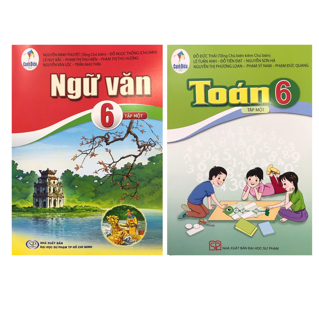 Sách - Combo Ngữ văn 6 tập 1 + Toán 6 tập 1 ( Bán kèm 2 bút chì )