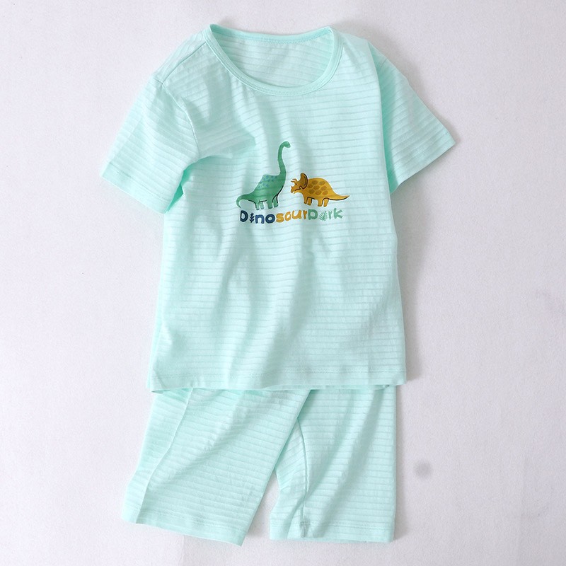 9 - 46 kg Bộ cotton xước, sợi tre cộc tay cho Bé Trai, Cho Bé gái hãng Mamdadkid #btrai