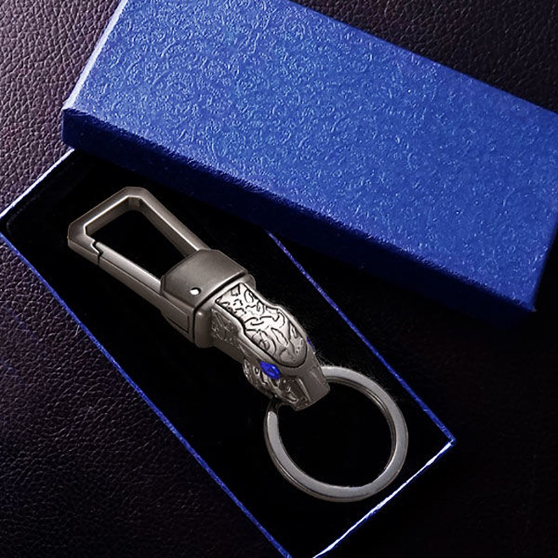 Loại Da Báo DomineeringMóc Chìa Khóa Xe Hơi Audi Benz BMW Toyota Honda Hyundai Thiết Kế Đơn Giản Sáng Tạo Cho Nam