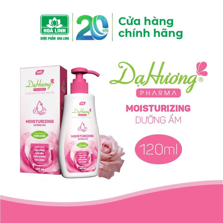 Dung dịch vệ sinh phụ nữ Dạ Hương Pharma Moisturizing Total Care sáng hồng tươi trẻ tự tin hấp dẫn chăm sóc toàn diện
