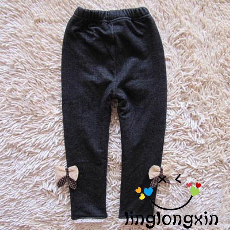 Quần Legging Nhung Mềm Mại Dễ Thương Cho Bé Gái