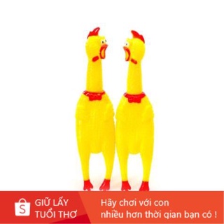 Gà đồ chơi bóp kêu, gà la hét vui nhộn cho bé
