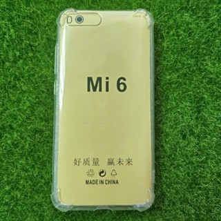 Ốp lưng chống sốc + cường lực xiaomi mi 6 mi6 TPU clear case tempered glass.