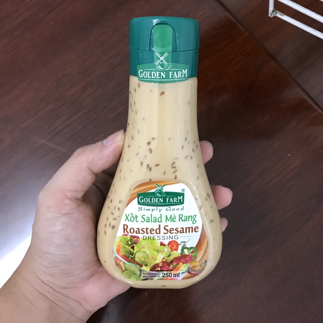 [DATE 09/2020] Xốt Salad Mè Rang Roasted Sesame Golden Farm 250ml