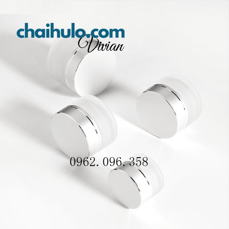 10g - Hũ kem mờ - Hũ chiết mỹ phẩm, hũ thủy tinh thân mờ chất lượng cao dày đẹp - HÀNG CÓ SẴN