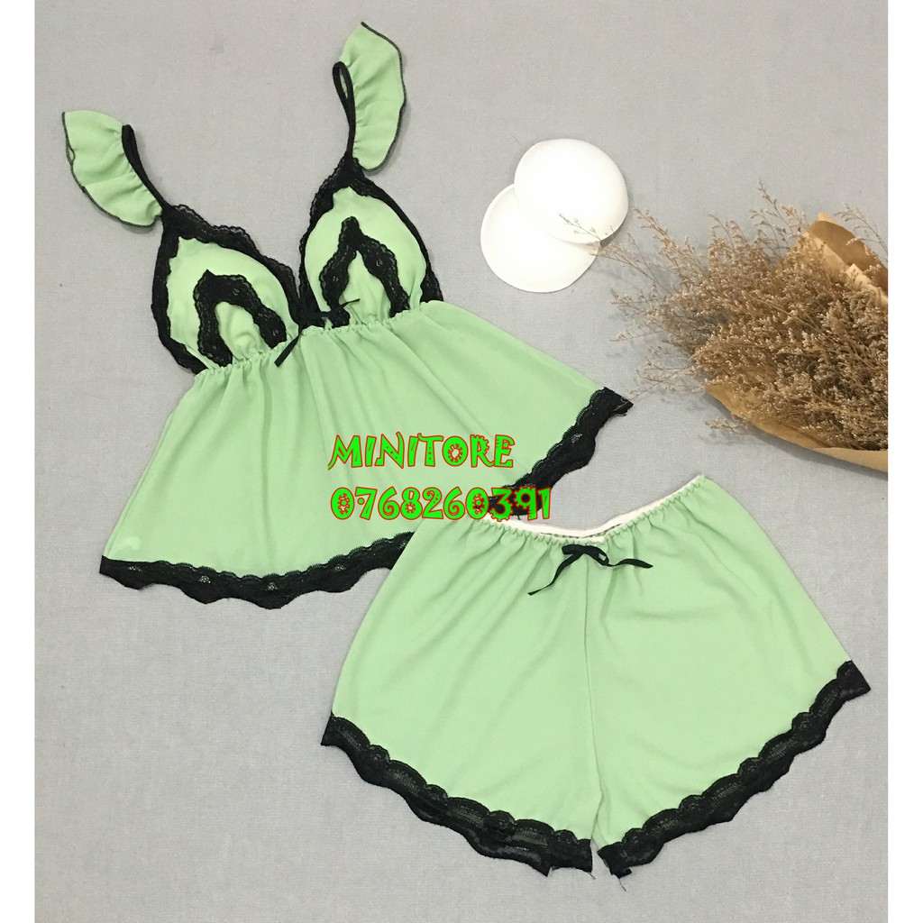 [40-55KG] BỘ VOAN CÓ MÚT RỜI DỄ THƯƠNG MẶC NGỦ SIÊU XINH, VOAN MỎNG MÁT HÀNG XƯỞNG NHÀ MAY ĐƯỜNG CHỈ ĐẸP