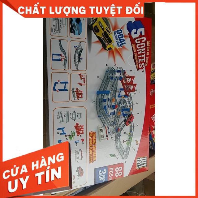 Bộ đường ray ô tô lắp ráp đường đua - ĐỒ CHƠI TRẺ EM THÔNG MINH, SÁNG TẠO