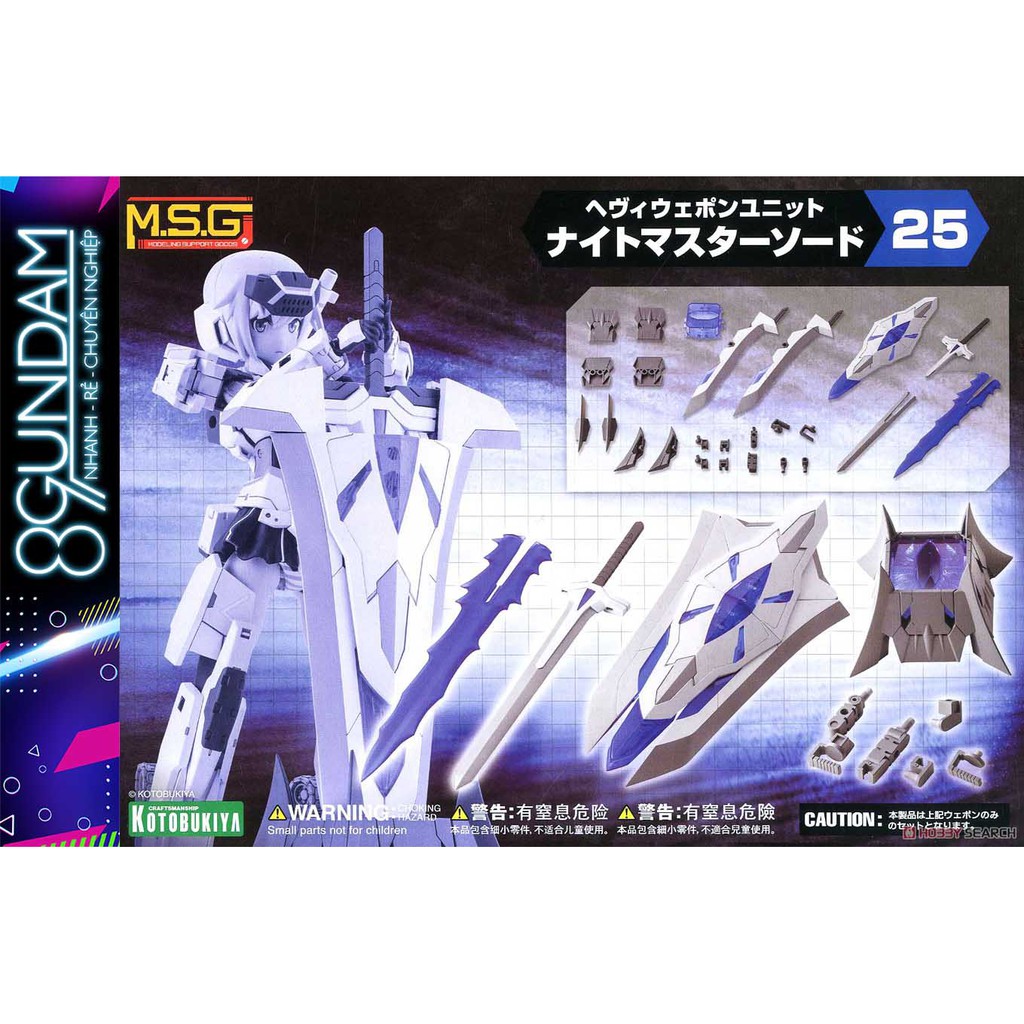 Mô Hình Lắp Ráp Phụ Kiện MSG Heavy Weapon Unit MH25 Knight Master Sword