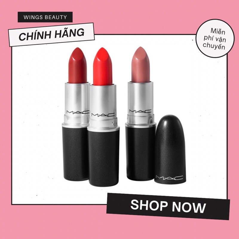 [MUA 1 TẶNG 1] Son thỏi Mac - Dòng Retro Matte (Siêu Lì)