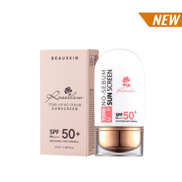 [ HÀNG CHÍNH HÃNG] - Kem chống nắng kiềm dầu nâng tone da Beauskin Rosedew Toneup No Sebum Suncreen