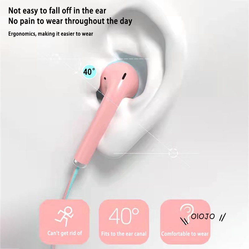 Tai nghe nhét tai có dây cổng 3.5mm thiết kế mới nhiều màu sắc