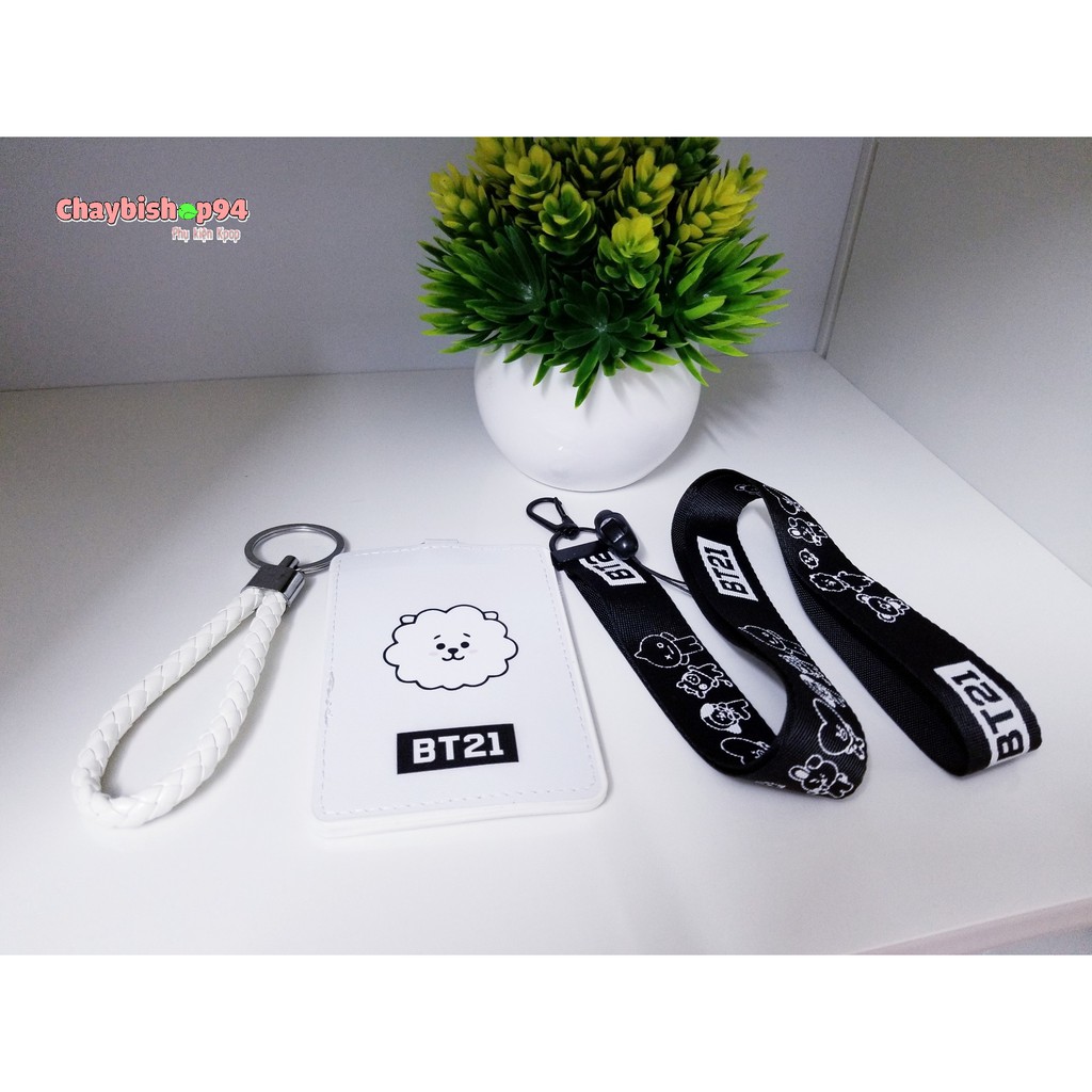 Combo túi thẻ + nametag BTS, BT21, GOT7, WANNAONE, TWICE, EXO, BLACKPINK