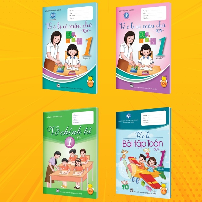 Sách Combo bộ vở ô li lớp 1  - Bộ Kết nối tri thức