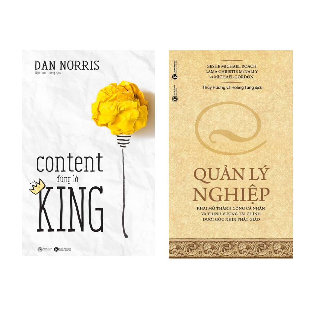 Sách Combo 2 Cuốn:Quản Lý Nghiệp + Content Đúng Là King