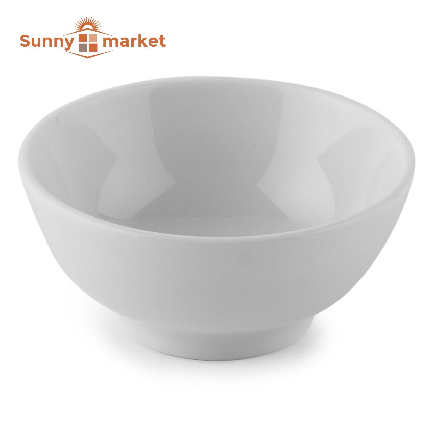 Bộ 10 chén sứ trắng trơn size 11cm, bộ 10 bát ăn cơm, combo 10 chén ăn cơm