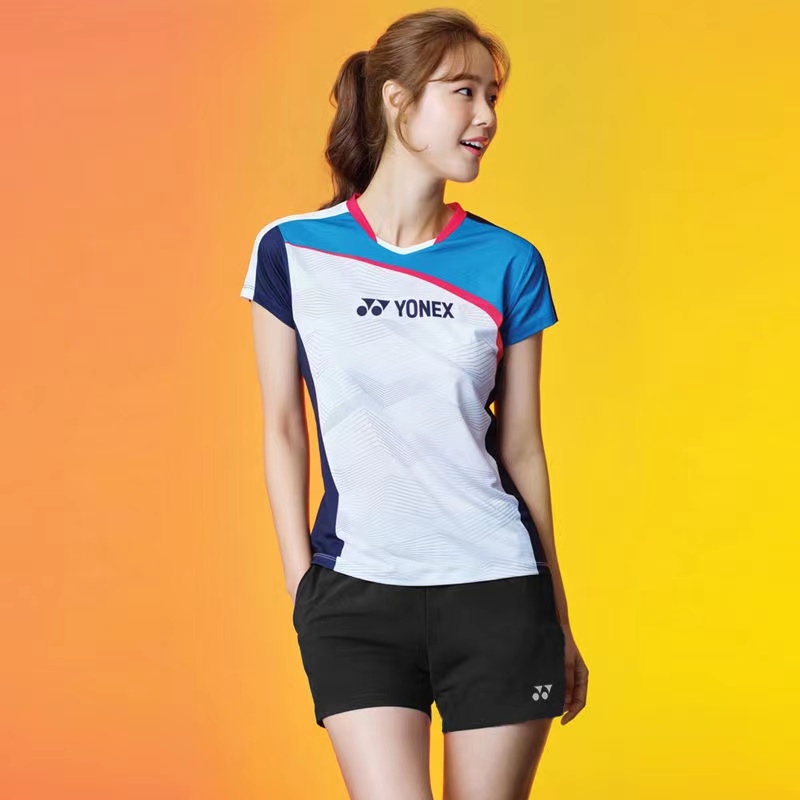 Bộ Quần Áo Chơi Cầu Lông Tay Ngắn Yonex Thiết Kế Dễ Thương Cho Nam Và Nữ