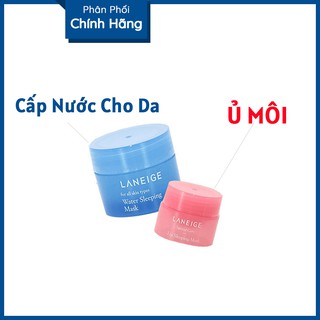 Combo MINI Laneige Mặt Nạ Ngủ Cung Cấp Nước Và Mặt Nạ Ngủ Môi Mini