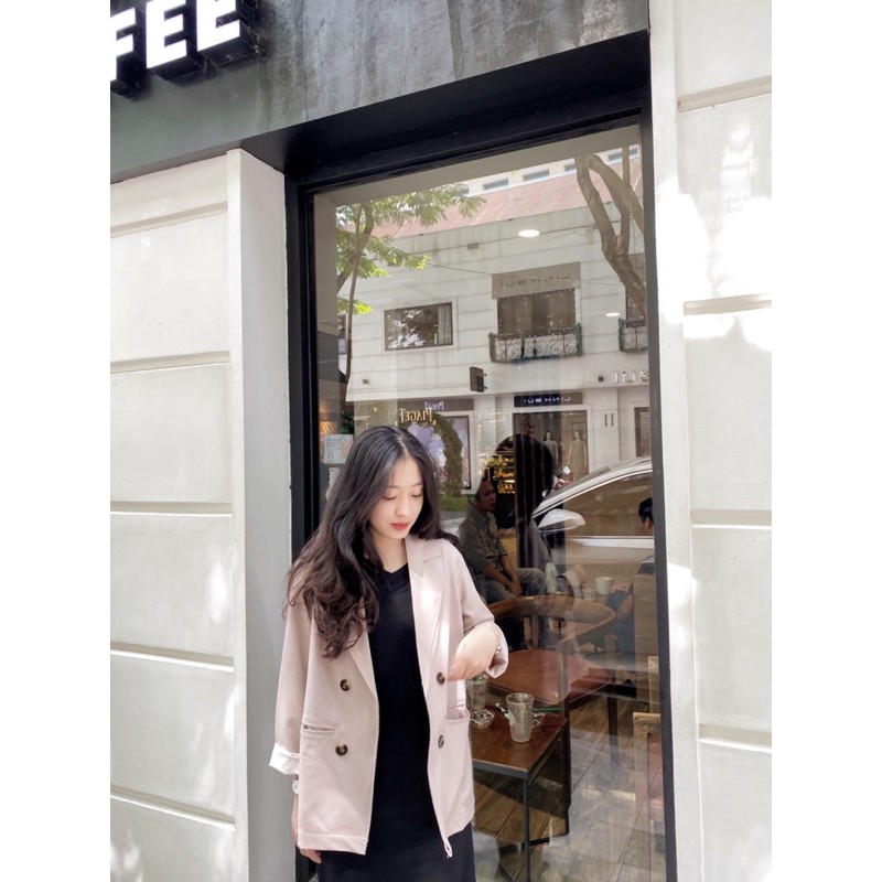 Áo Blazer trơn 2 lớp Ma Vie