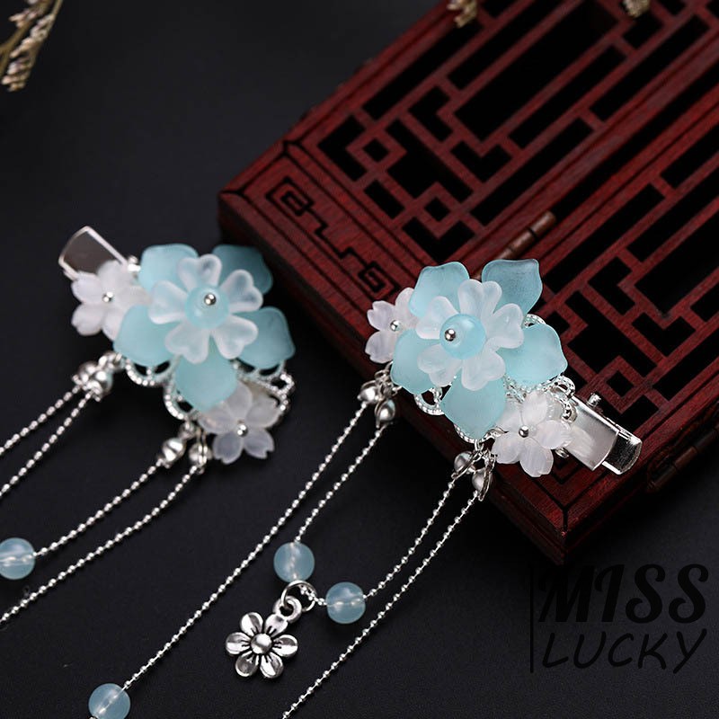 Cài tóc tua rua phong cách cổ điển thời trang xinh xắn cho nữ