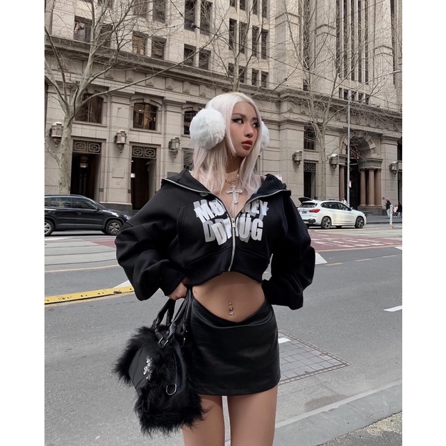 Áo Khoác "SMD" Cropped