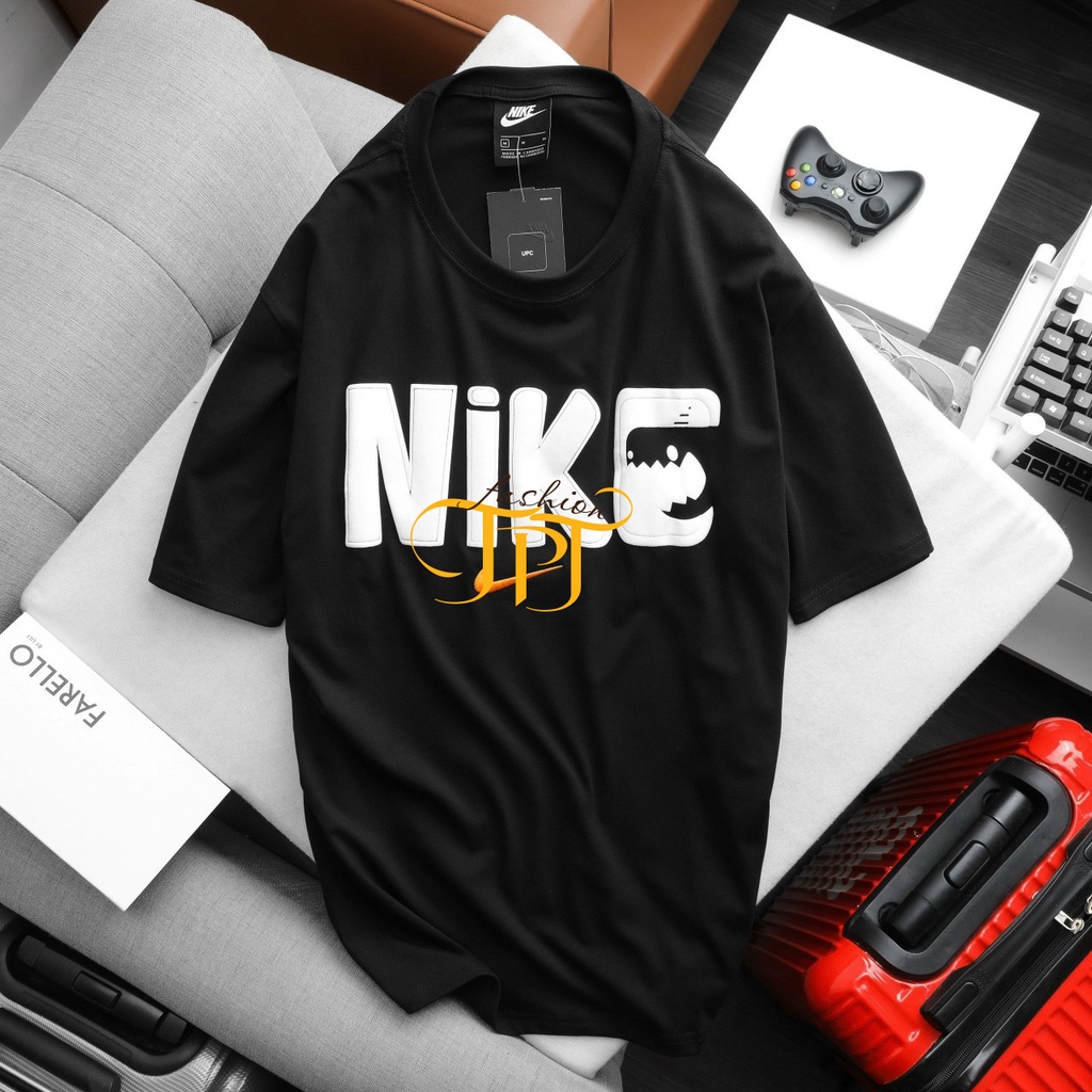 Áo thun tay lỡ nam nữ N!KE swoosh trắng đen unisex form rộng, vải cotton cao cấp phông trơn cực đẹp TPT SHOP 2021NIK01 | BigBuy360 - bigbuy360.vn