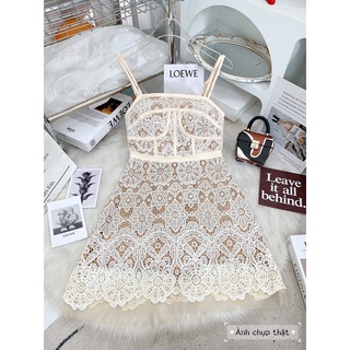 ĐẦM MINI REN 2 DÂY